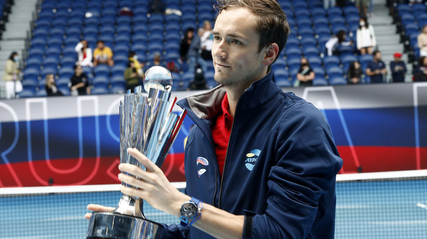 В 2021 году Даниил Медведев со сборной России выиграл ATP Cup и Кубок Дэвиса. Фото Getty Images