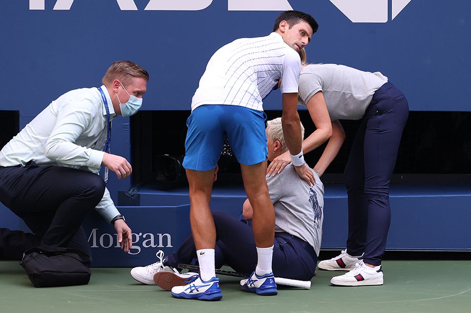 Лайнсмены от ударов Новака Джоковича на US Open больше не пострадают