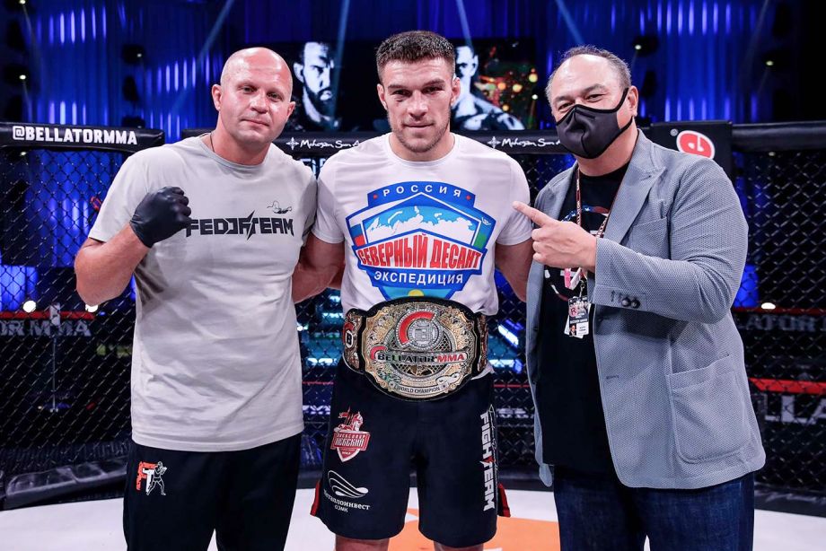 Фёдор Емельяненко, Вадим Немков и глава Bellator Скотт Кокер