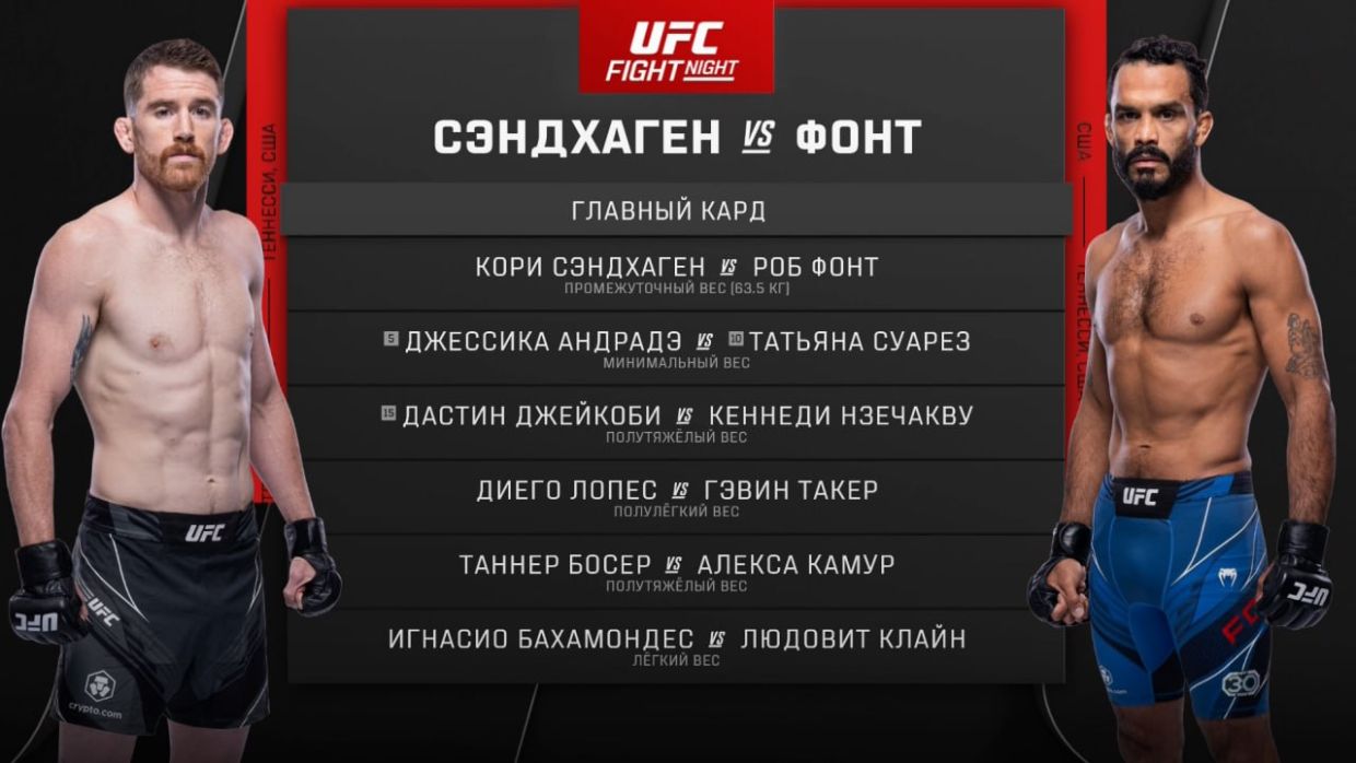 UFC Nashville: Песочный человек победил Фонта с жуткой травмой