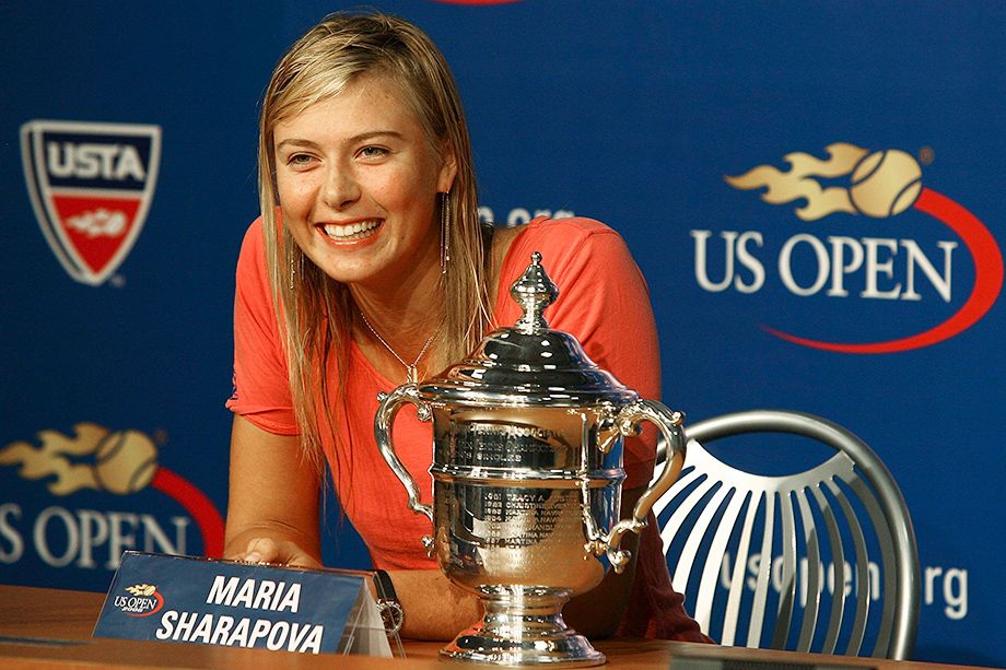 Мария Шарапова на пресс-конференции после победы на US Open — 2006