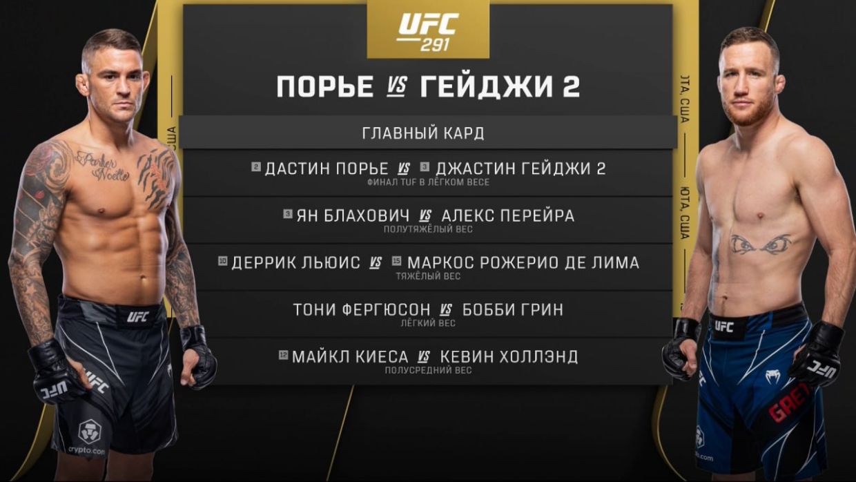 UFC 291: Гэтжи взял реванш у Порье и забрал пояс! Теперь Хайлайту нужен Махачев