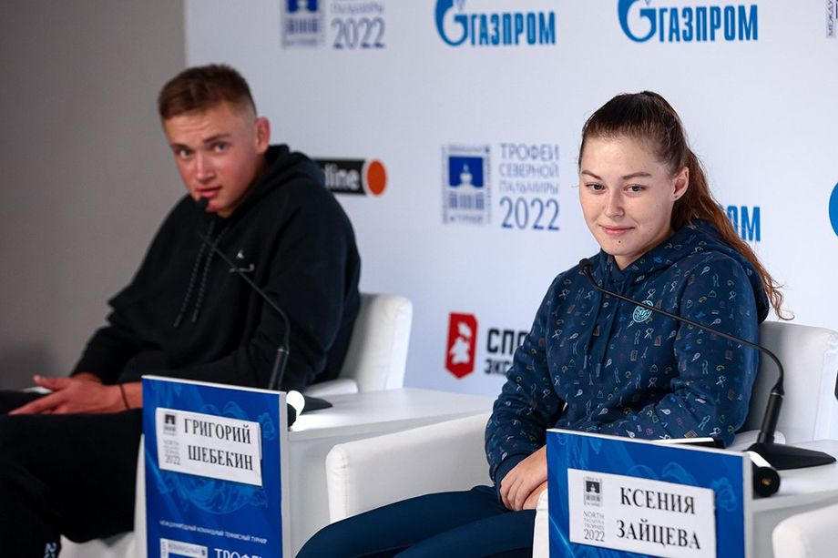 Ксения Зайцева и Григорий Шебекин на турнире «Трофеи Северной Пальмиры — 2022»