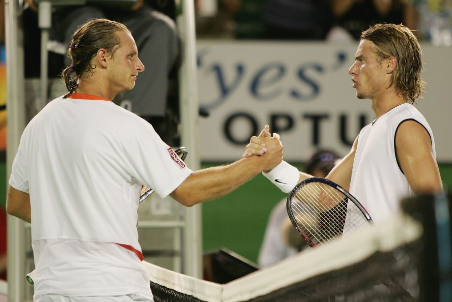 Давид Налбандян и Ллейтон Хьюитт на Australian Open — 2005