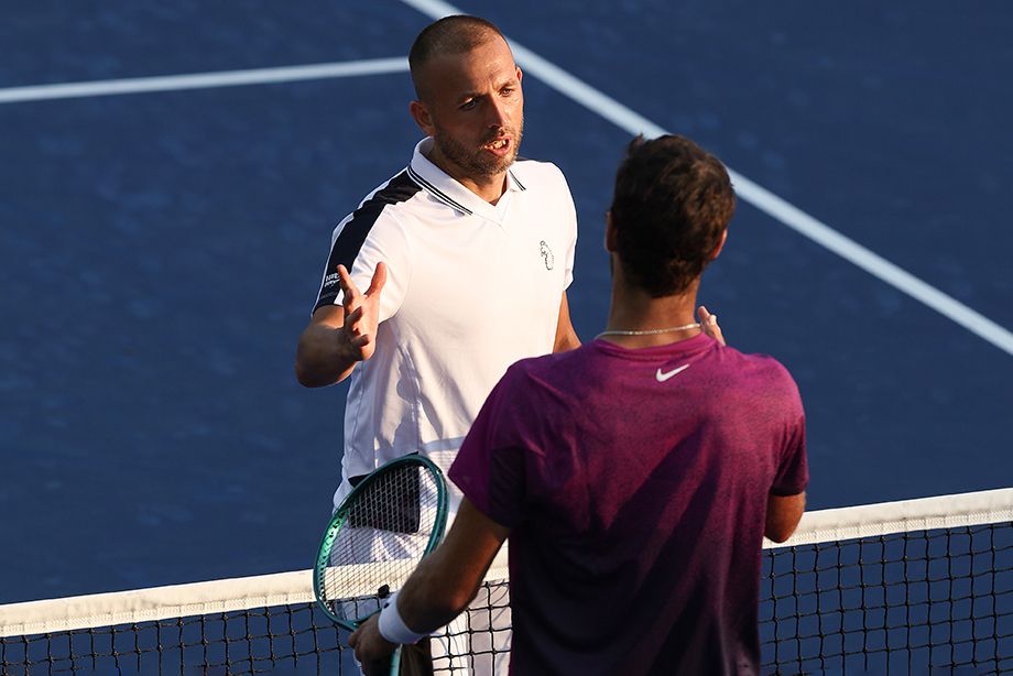 Карен Хачанов и Даниэль Эванс после матча на US Open — 2024