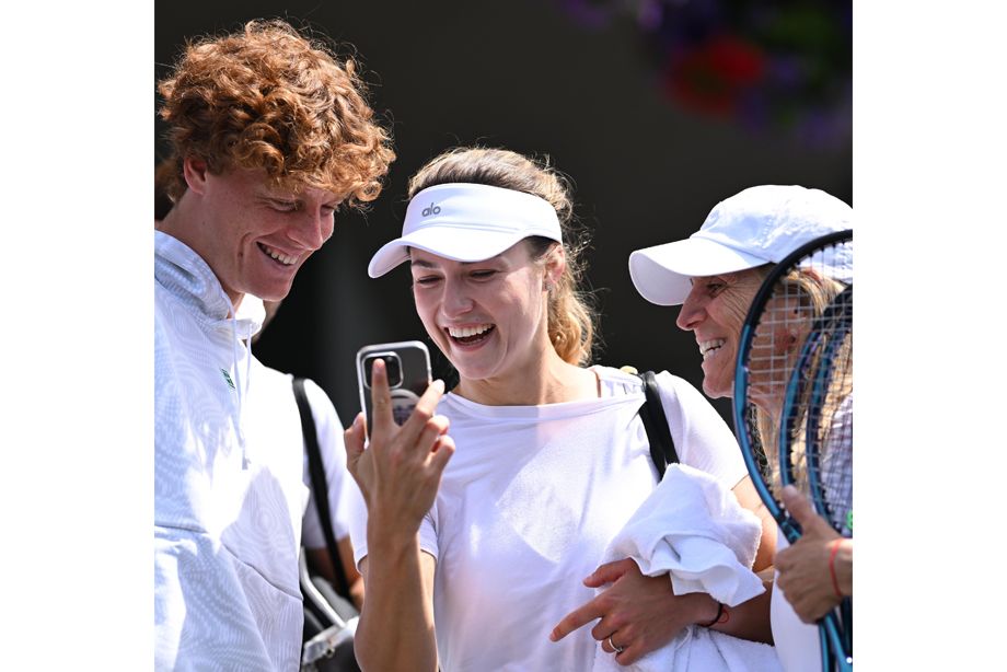 Анна Калинская поддерживает Янника Синнера на US Open